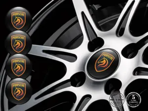 Porsche Adesivo Silicone Edizione Decalcomanie Cerchio Pregiate